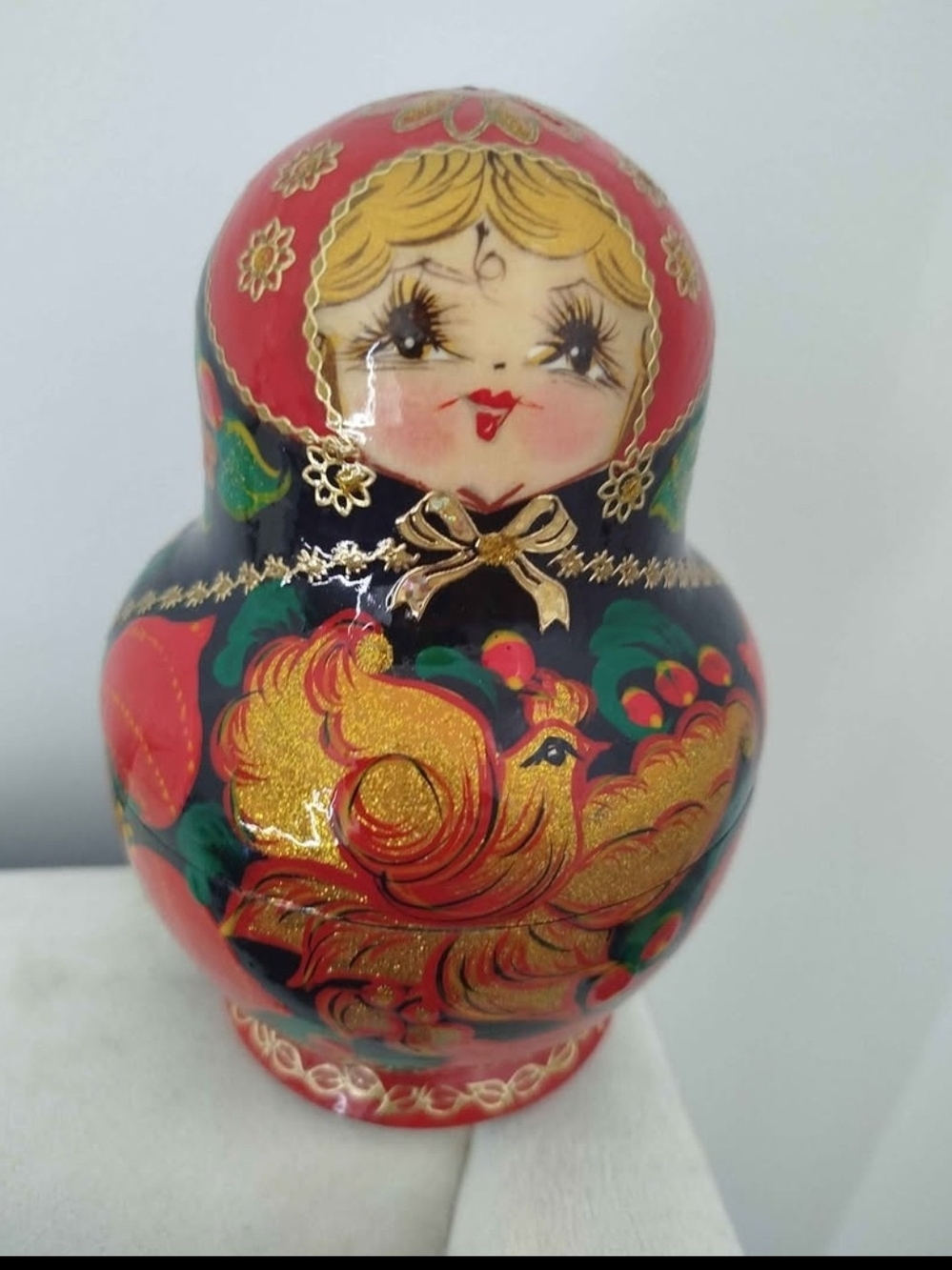 Authentic Russian Matryoshka Nesting Dolls from Sergiev Posad – Complete 10-Piec